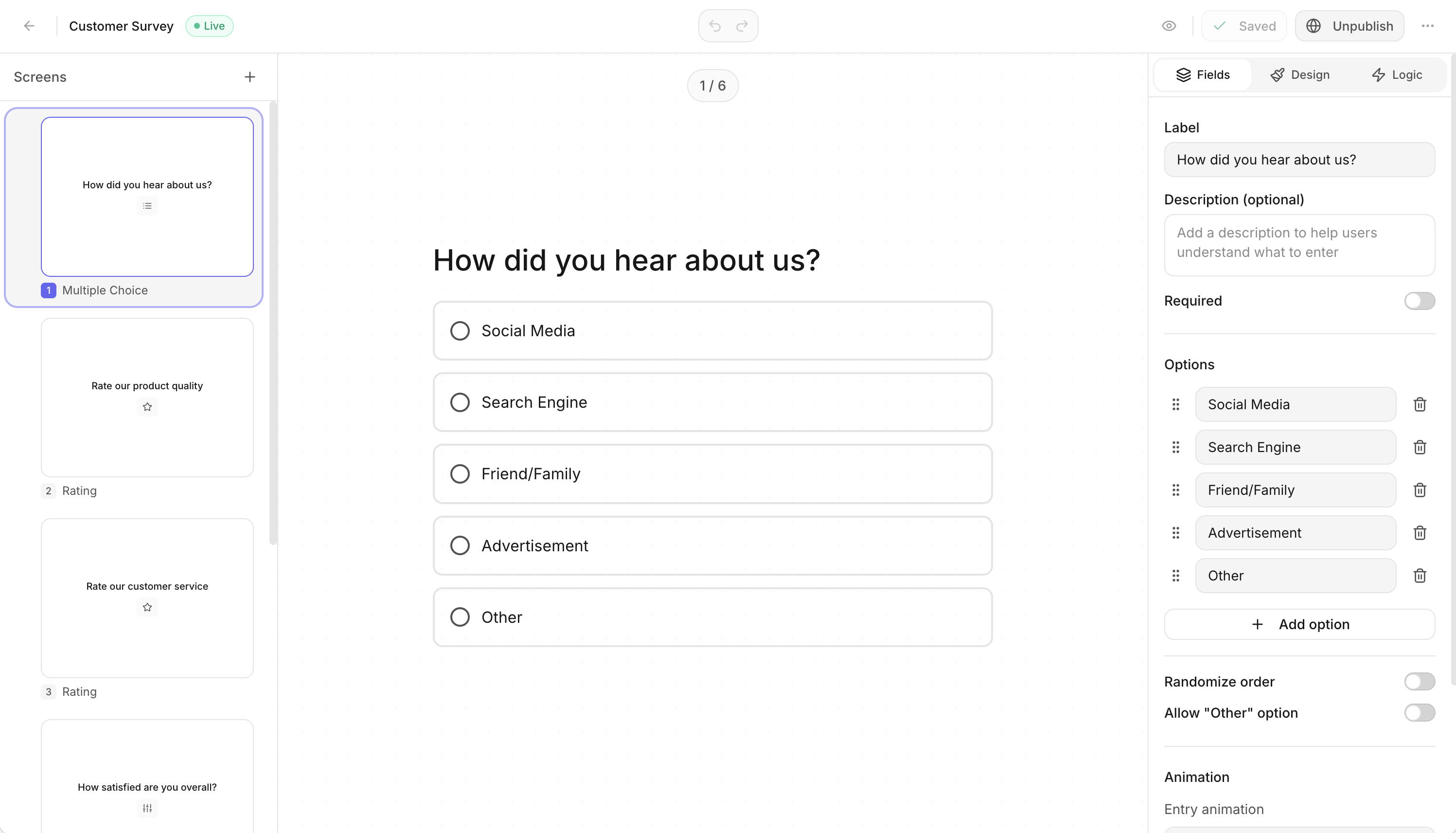 Pixelform form builder - Create beautiful surveys and forms